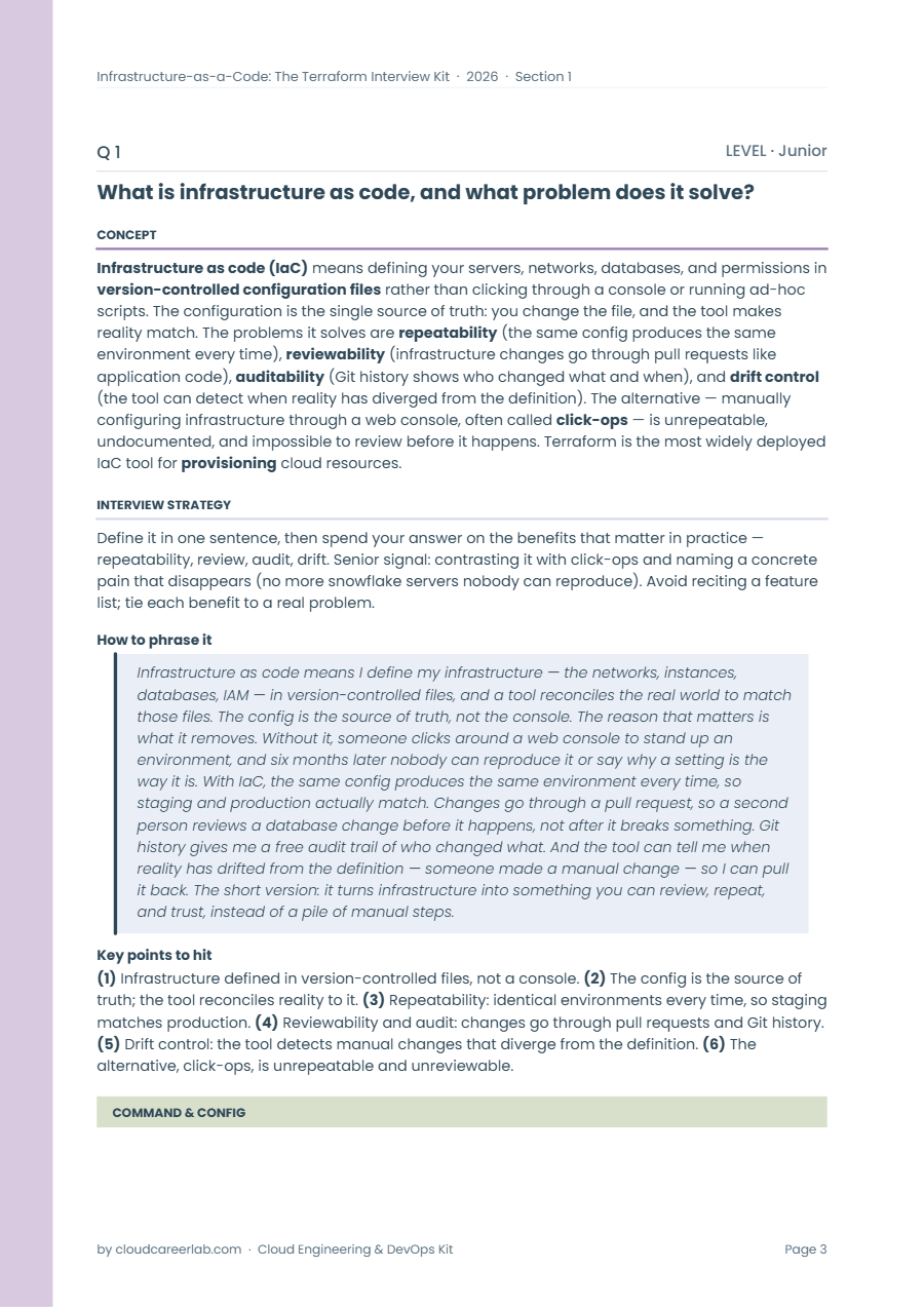 Terraform Foundation Kit 2026 — sample page 3